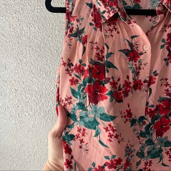 Jack by B.B. Dakota Pink Floral Button Down Dress - Picture 4 of 5